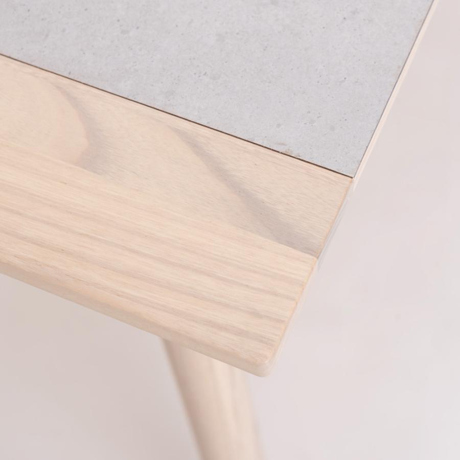 ダイニングテーブル 幅150cm 食卓机 長方形 四角 角型 4人掛け モルタル調 石目調 ストーン柄 木製 天然木 スンカイ 丸脚 ワイド 大きい おしゃれ form 東谷 | 東谷 | 03