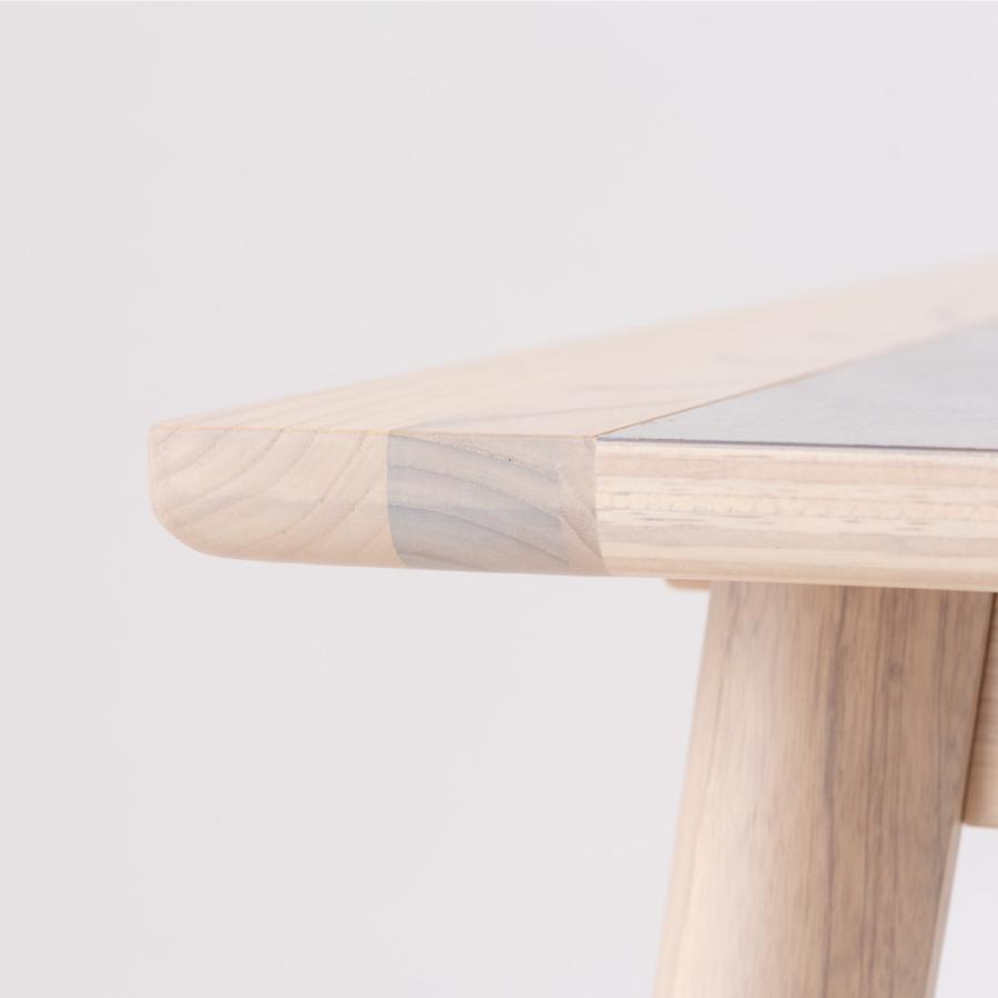 ダイニングテーブル 幅150cm 食卓机 長方形 四角 角型 4人掛け モルタル調 石目調 ストーン柄 木製 天然木 スンカイ 丸脚 ワイド 大きい おしゃれ form 東谷 | 東谷 | 07