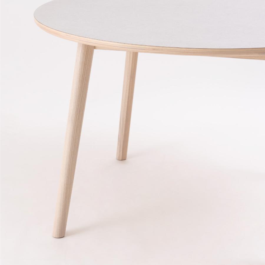 ダイニングテーブル 直径110cm 丸 食卓 ラウンド 円形 丸型 丸い 円卓 4人掛け 木製 天然木 石目調 ウッド おしゃれ 北欧 ナチュラル ブラウン form 東谷 | 東谷 | 05