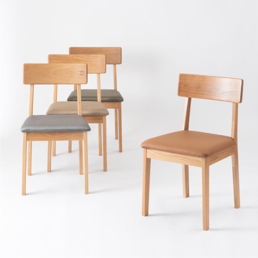 ダイニングチェア 座面高45cm 椅子 おしゃれ 2脚セット 食卓 イス 北欧 木製 リビング 完成品 いす モダン 天然木 アームレス ベージュ グレー カーキ form 東谷 | 東谷 | 17