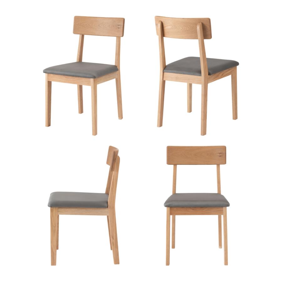 ダイニングチェア 座面高45cm 椅子 おしゃれ 食卓 イス 北欧 木製 リビング 1脚 完成品 いす モダン 天然木 アームレス ベージュ グレー カーキ form 東谷 | 東谷 | 20