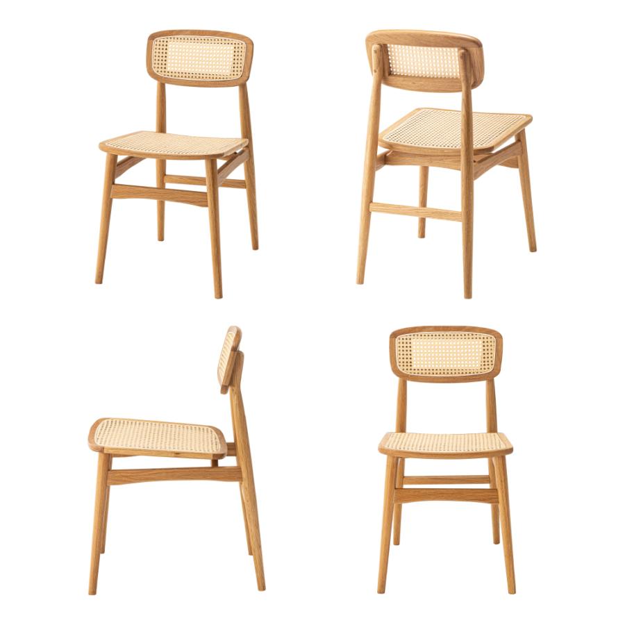 ダイニングチェア 座面高45cm 椅子 おしゃれ 食卓 ラタン イス 北欧 木製 リビング 1脚 完成品 いす 背もたれ モダン シンプル ナチュラル ブラック form 東谷 | 東谷 | 15