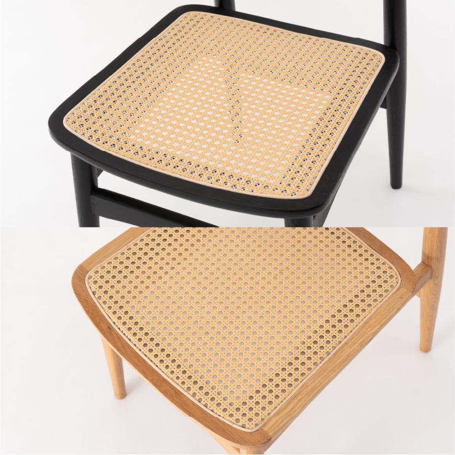 ダイニングチェア 座面高45cm 椅子 おしゃれ 食卓 ラタン イス 北欧 木製 リビング 1脚 完成品 いす 背もたれ モダン シンプル ナチュラル ブラック form 東谷 | 東谷 | 05
