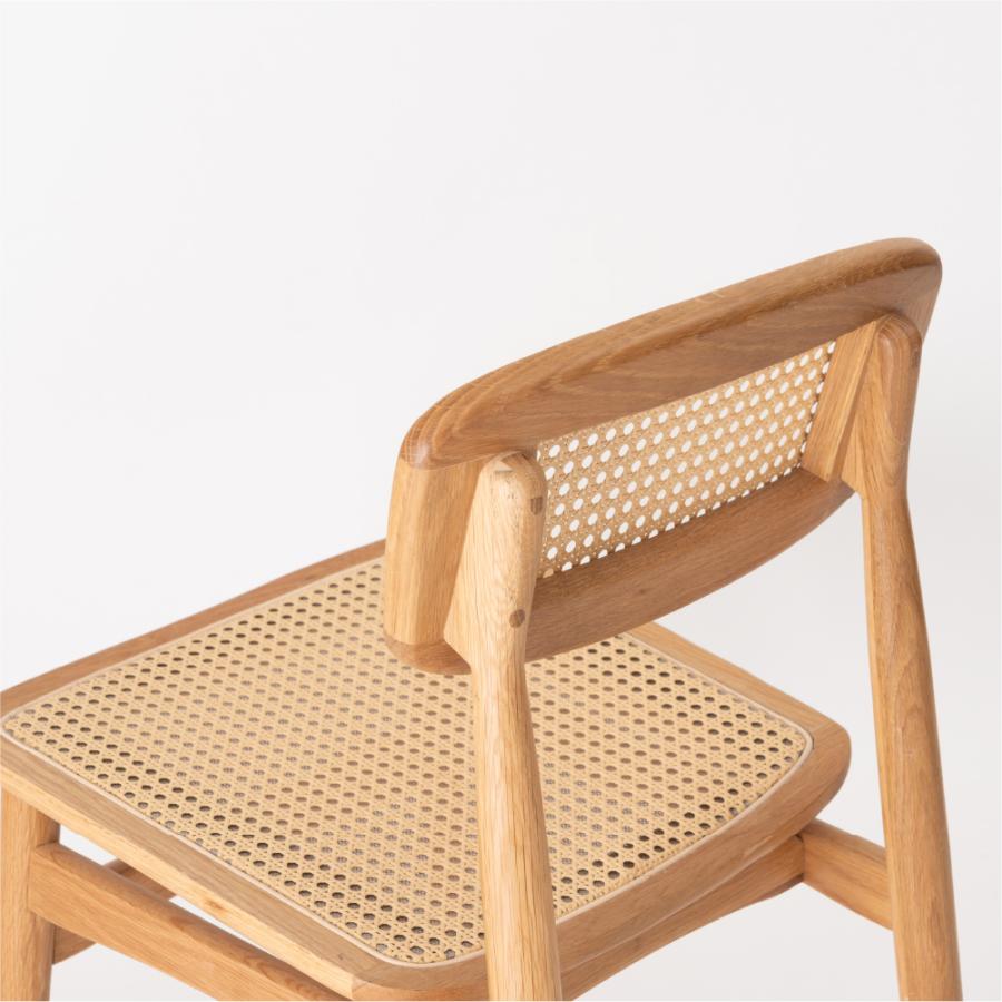 ダイニングチェア 座面高45cm 椅子 おしゃれ 食卓 ラタン イス 北欧 木製 リビング 1脚 完成品 いす 背もたれ モダン シンプル ナチュラル ブラック form 東谷 | 東谷 | 09