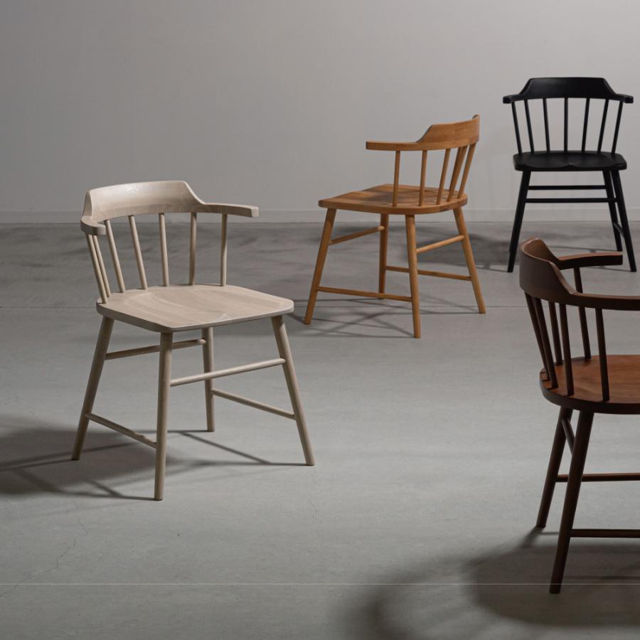 ダイニングチェア 座面高44cm 椅子 おしゃれ 2脚セット 食卓 イス ウィンザーチェア 北欧 肘付き 木製 リビング 完成品 いす 背もたれ モダン form 東谷 | 東谷 | 14