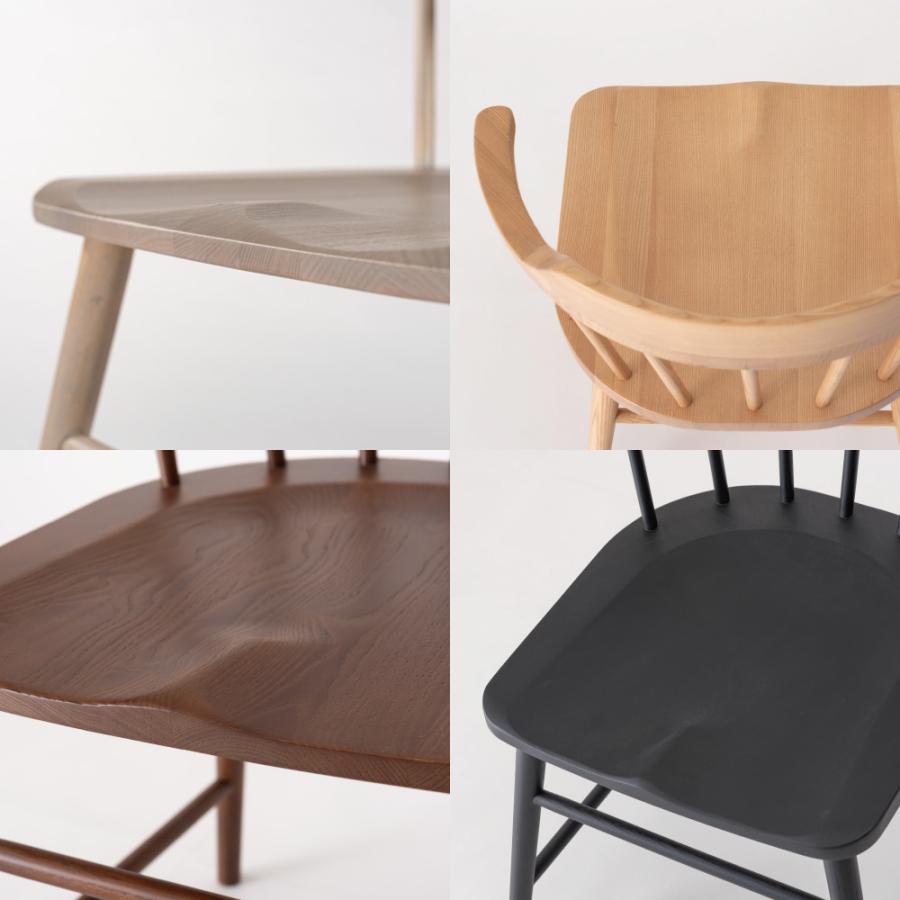 ダイニングチェア 座面高44cm 椅子 おしゃれ 2脚セット 食卓 イス ウィンザーチェア 北欧 肘付き 木製 リビング 完成品 いす 背もたれ モダン form 東谷 | 東谷 | 06