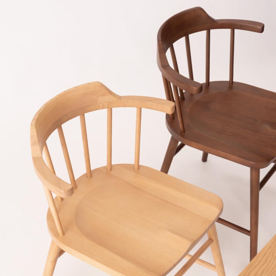 ダイニングチェア 座面高44cm 椅子 おしゃれ 2脚セット 食卓 イス ウィンザーチェア 北欧 肘付き 木製 リビング 完成品 いす 背もたれ モダン form 東谷 | 東谷 | 10
