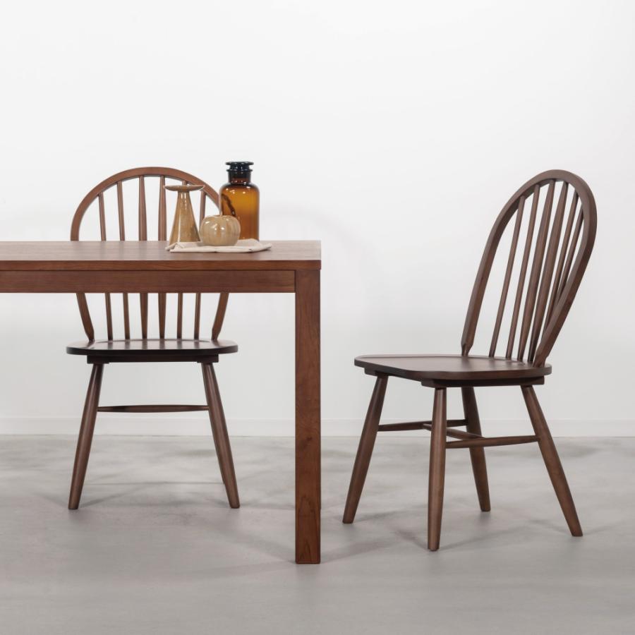 ダイニングチェア 座面高43.5cm 椅子 おしゃれ 2脚セット 食卓 イス ウィンザーチェア 北欧 木製 リビング 完成品 いす 背もたれ モダン ナチュラル form 東谷 | 東谷 | 12