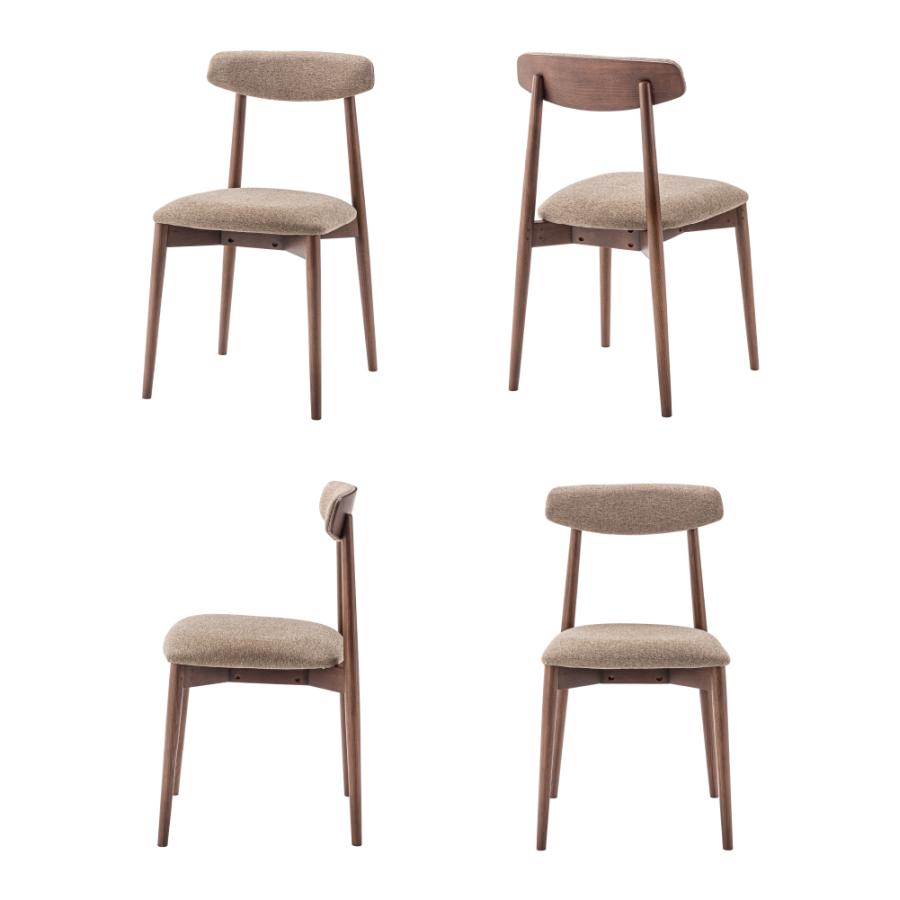 ダイニングチェア 座面高47cm 椅子 おしゃれ 食卓 イス 北欧 木製 リビング 1脚 完成品 いす 背もたれ モダン ナチュラル アームレス ファブリック form 東谷 | 東谷 | 13