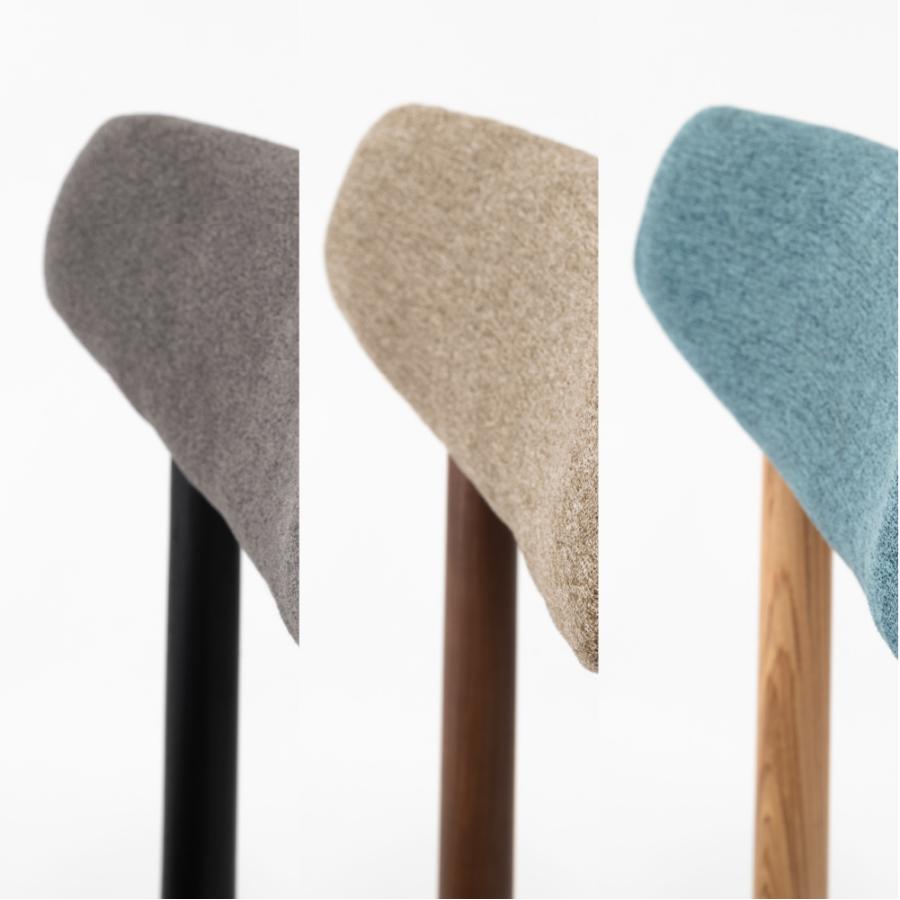 ダイニングチェア 座面高47cm 椅子 おしゃれ 食卓 イス 北欧 木製 リビング 1脚 完成品 いす 背もたれ モダン ナチュラル アームレス ファブリック form 東谷 | 東谷 | 04