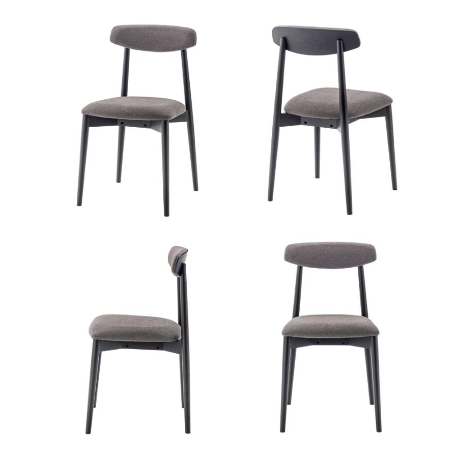 ダイニングチェア 座面高47cm 椅子 おしゃれ 食卓 イス 北欧 木製 リビング 1脚 完成品 いす 背もたれ モダン ナチュラル アームレス ファブリック form 東谷 | 東谷 | 12