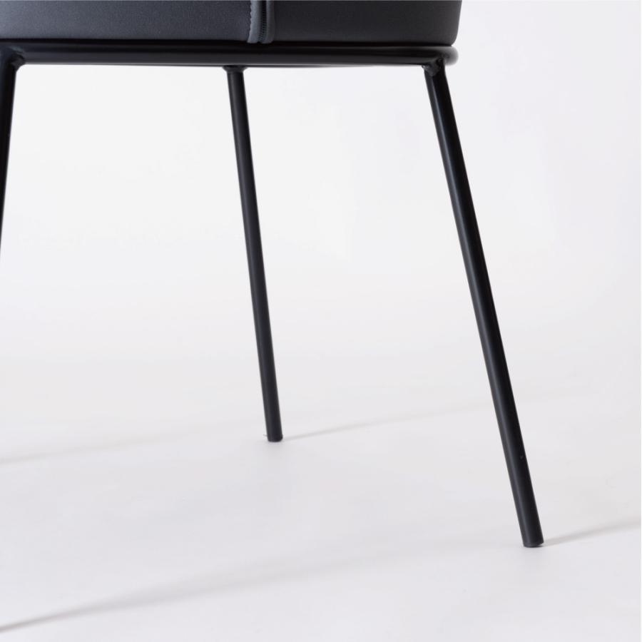 ダイニングチェア 座面高45cm 椅子 おしゃれ 食卓 イス 北欧 リビング 肘付き 肘掛け レザー 1脚 いす  背もたれ アイアン モダン ベージュ グレー form 東谷 | 東谷 | 13