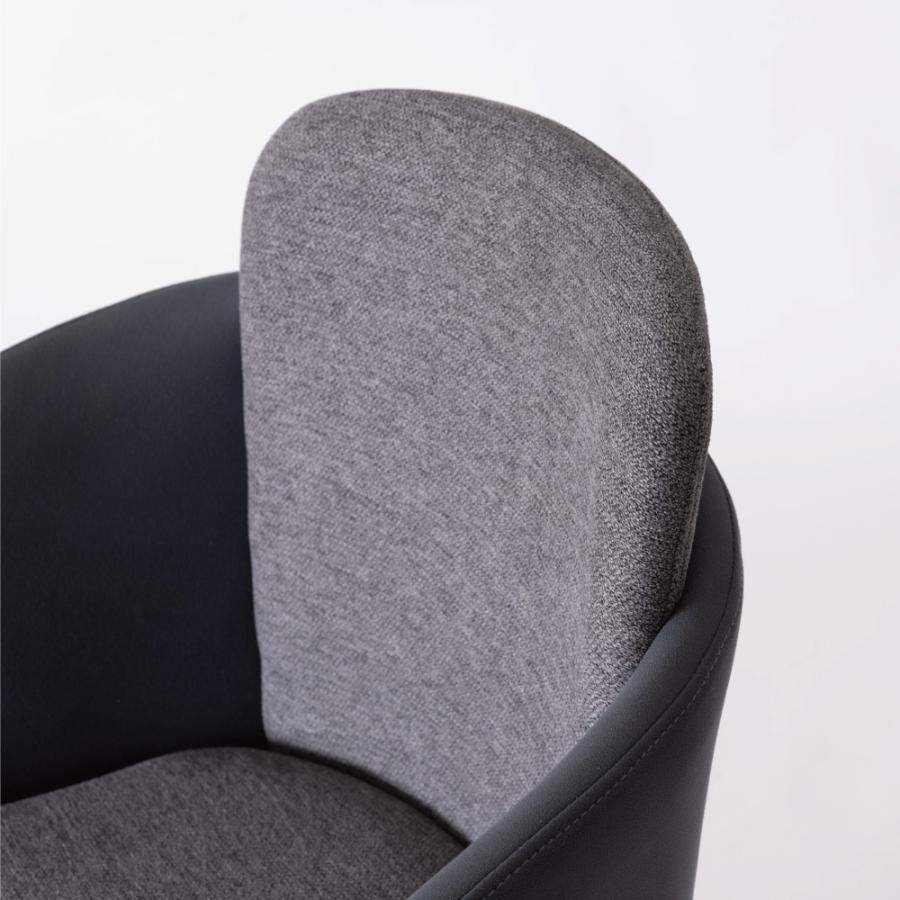 ダイニングチェア 座面高45cm 椅子 おしゃれ 食卓 イス 北欧 リビング 肘付き 肘掛け レザー 1脚 いす  背もたれ アイアン モダン ベージュ グレー form 東谷 | 東谷 | 05