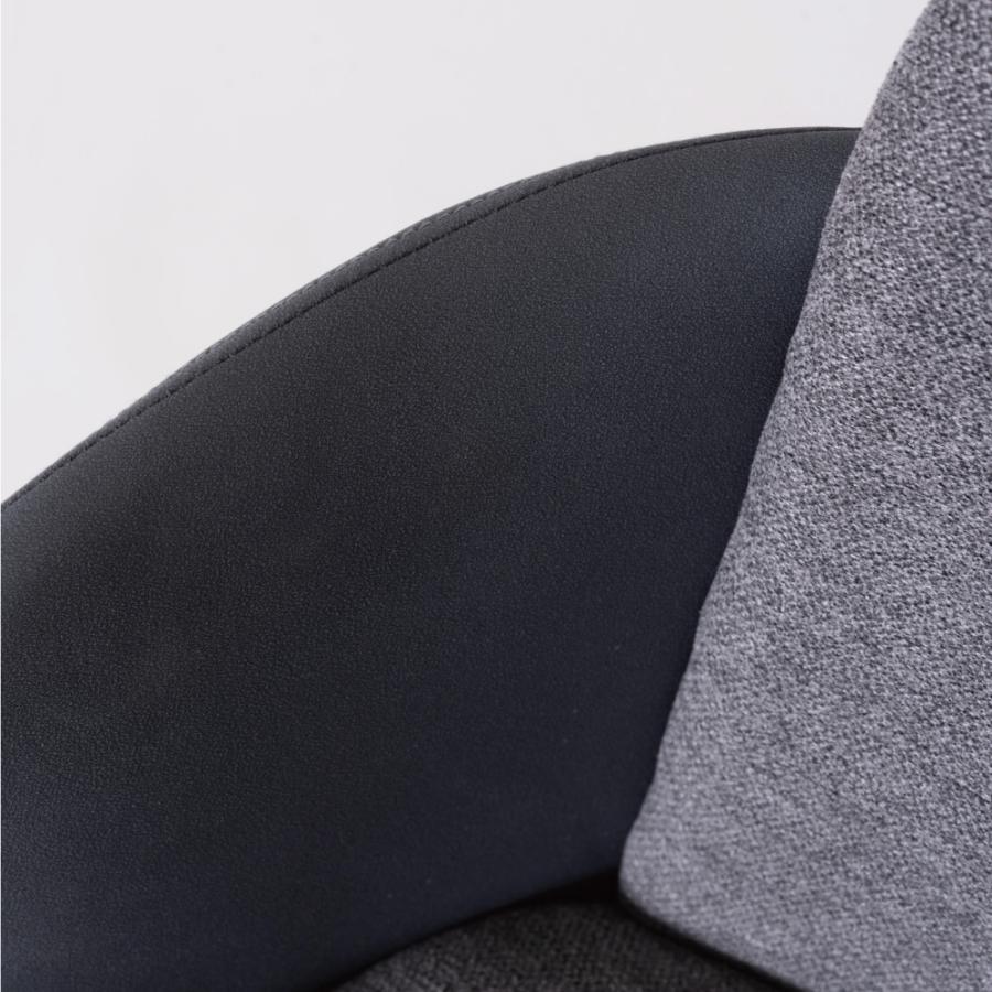 ダイニングチェア 座面高45cm 椅子 おしゃれ 食卓 イス 北欧 リビング 肘付き 肘掛け レザー 1脚 いす  背もたれ アイアン モダン ベージュ グレー form 東谷 | 東谷 | 07