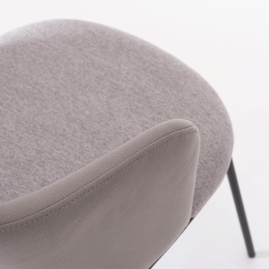 ダイニングチェア 座面高45cm 椅子 おしゃれ 食卓 イス 北欧 リビング 肘付き 肘掛け レザー 1脚 いす  背もたれ アイアン モダン ベージュ グレー form 東谷 | 東谷 | 08