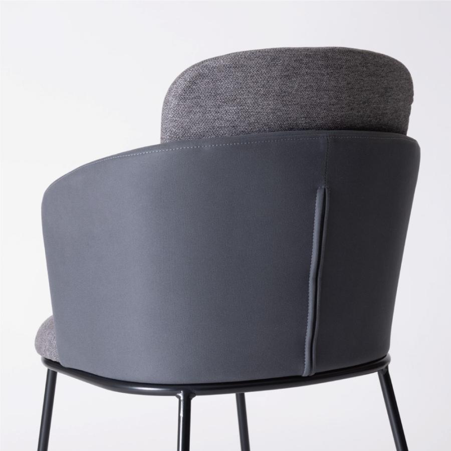 ダイニングチェア 座面高45cm 椅子 おしゃれ 食卓 イス 北欧 リビング 肘付き 肘掛け レザー 1脚 いす  背もたれ アイアン モダン ベージュ グレー form 東谷 | 東谷 | 10