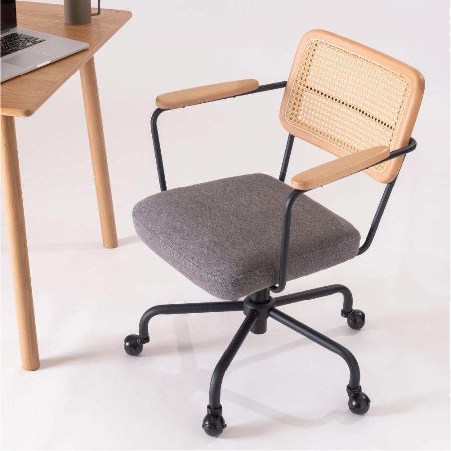 デスクチェア 360度回転 昇降機能 キャスター チェアー 椅子 イス シンプル おしゃれ 北欧 ナチュラル スチール 肘掛け 肘付き ボールキャスター form 東谷 | 東谷 | 14