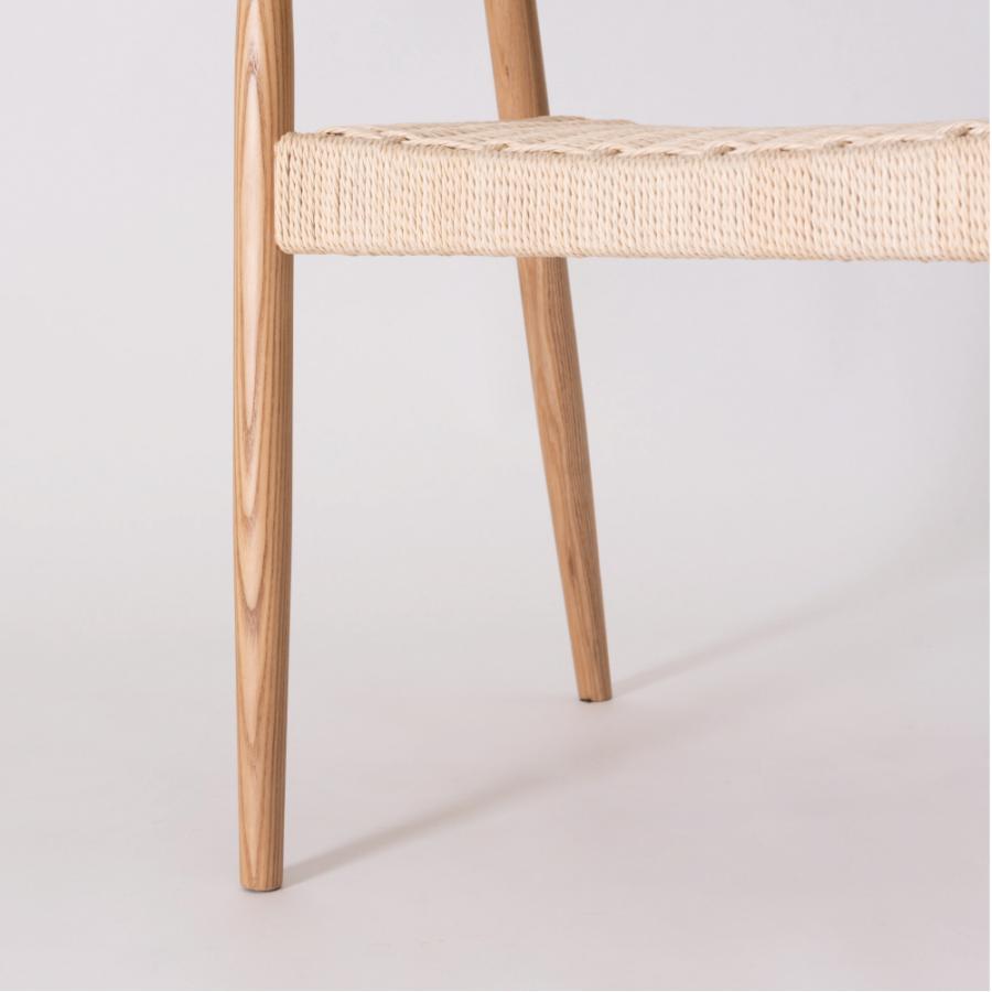 ダイニングチェア 座面高43cm 椅子 おしゃれ 食卓 イス 北欧 木製 1脚 完成品 ペーパーコード いす 背もたれ リビング 肘付き 肘掛け モダン form 東谷 | 東谷 | 12