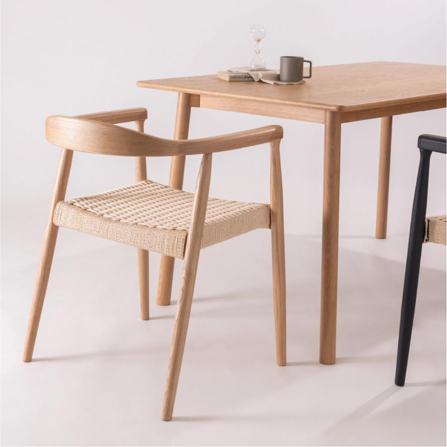 ダイニングチェア 座面高43cm 椅子 おしゃれ 食卓 イス 北欧 木製 1脚 完成品 ペーパーコード いす 背もたれ リビング 肘付き 肘掛け モダン form 東谷 | 東谷 | 14