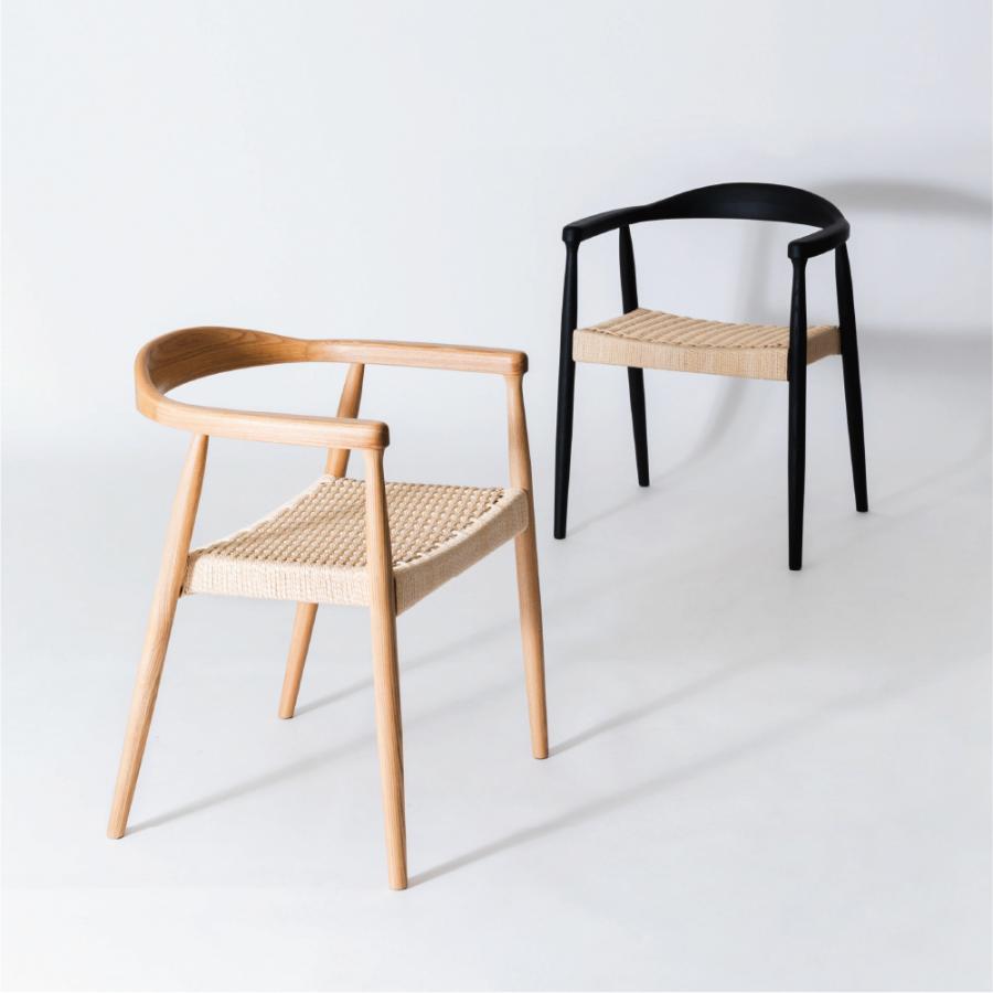 ダイニングチェア 座面高43cm 椅子 おしゃれ 食卓 イス 北欧 木製 1脚 完成品 ペーパーコード いす 背もたれ リビング 肘付き 肘掛け モダン form 東谷 | 東谷 | 15