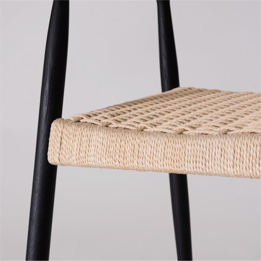 ダイニングチェア 座面高43cm 椅子 おしゃれ 食卓 イス 北欧 木製 1脚 完成品 ペーパーコード いす 背もたれ リビング 肘付き 肘掛け モダン form 東谷 | 東谷 | 09