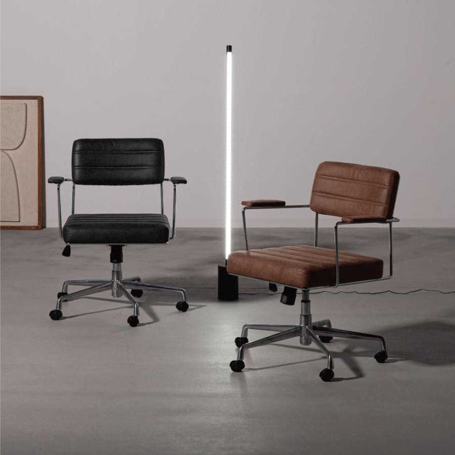 デスクチェア 回転式 360度 昇降機能 キャスター チェアー 椅子 イス レザー 合皮 おしゃれ ロッキング 肘掛け付き 肘付き 黒 ブラック ブラウン form 東谷 | 東谷 | 14