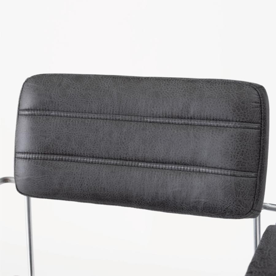 デスクチェア 回転式 360度 昇降機能 キャスター チェアー 椅子 イス レザー 合皮 おしゃれ ロッキング 肘掛け付き 肘付き 黒 ブラック ブラウン form 東谷 | 東谷 | 04