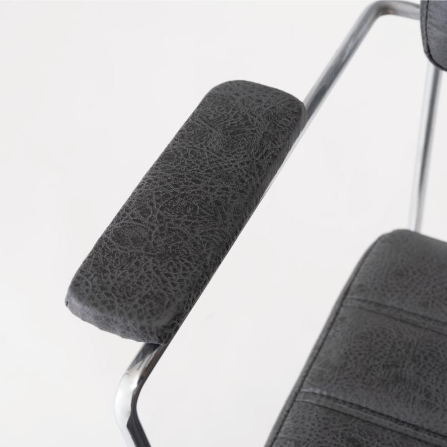 デスクチェア 回転式 360度 昇降機能 キャスター チェアー 椅子 イス レザー 合皮 おしゃれ ロッキング 肘掛け付き 肘付き 黒 ブラック ブラウン form 東谷 | 東谷 | 07