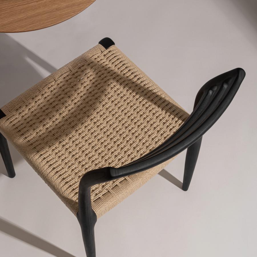 ダイニングチェア 座面高44cm 椅子 おしゃれ 食卓 イス 北欧 木製 1脚 完成品 ペーパーコード いす 背もたれ リビング モダン アームレス シンプル form 東谷 | 東谷 | 12