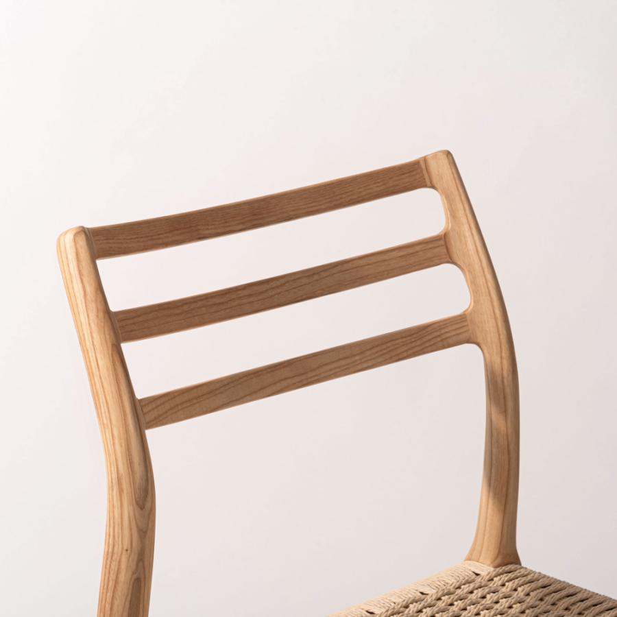 ダイニングチェア 座面高44cm 椅子 おしゃれ 食卓 イス 北欧 木製 1脚 完成品 ペーパーコード いす 背もたれ リビング モダン アームレス シンプル form 東谷 | 東谷 | 03