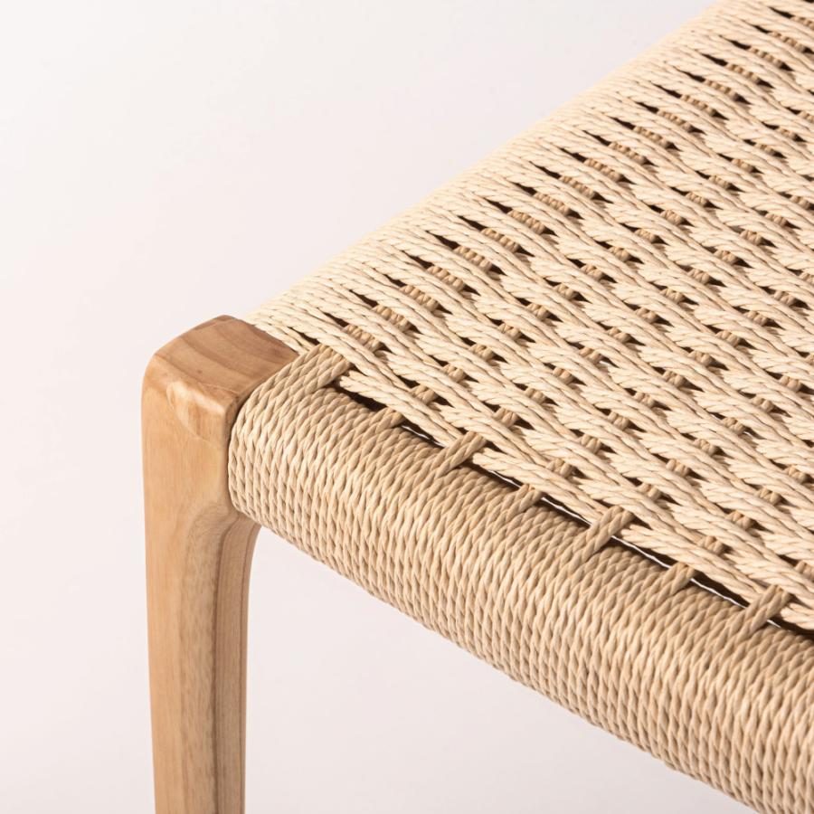 ダイニングチェア 座面高44cm 椅子 おしゃれ 食卓 イス 北欧 木製 1脚 完成品 ペーパーコード いす 背もたれ リビング モダン アームレス シンプル form 東谷 | 東谷 | 08