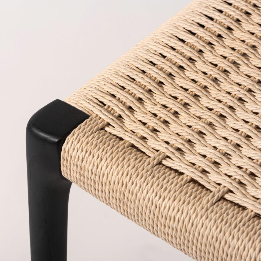 ダイニングチェア 座面高44cm 椅子 おしゃれ 食卓 イス 北欧 木製 1脚 完成品 ペーパーコード いす 背もたれ リビング モダン アームレス シンプル form 東谷 | 東谷 | 09