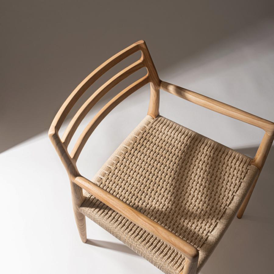 ダイニングチェア 座面高44cm 椅子 おしゃれ 食卓 イス 北欧 木製 1脚 完成品 ペーパーコード いす 背もたれ リビング 肘付き 肘掛け モダン form 東谷 | 東谷 | 15