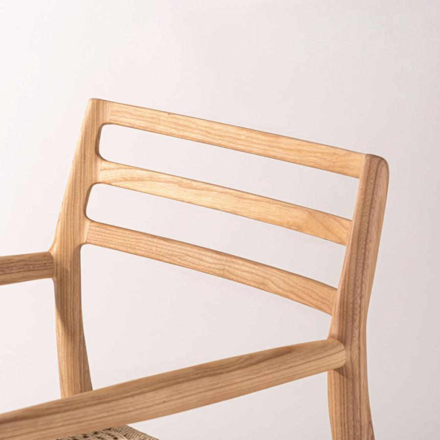ダイニングチェア 座面高44cm 椅子 おしゃれ 食卓 イス 北欧 木製 1脚 完成品 ペーパーコード いす 背もたれ リビング 肘付き 肘掛け モダン form 東谷 | 東谷 | 03
