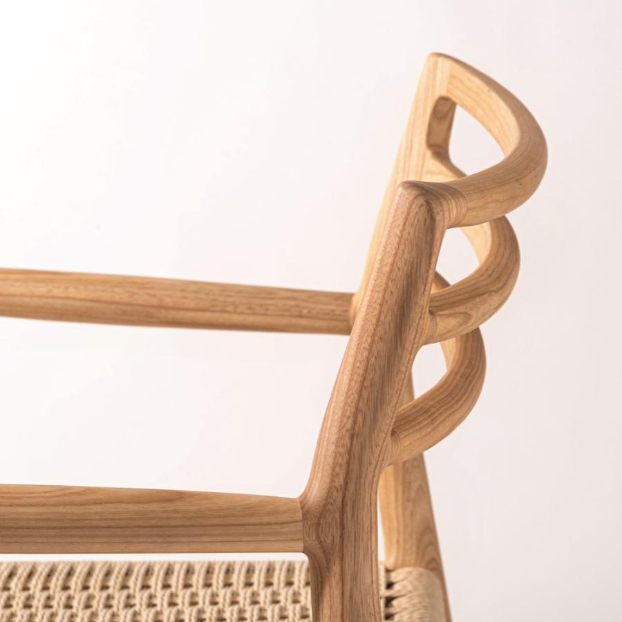 ダイニングチェア 座面高44cm 椅子 おしゃれ 食卓 イス 北欧 木製 1脚 完成品 ペーパーコード いす 背もたれ リビング 肘付き 肘掛け モダン form 東谷 | 東谷 | 05