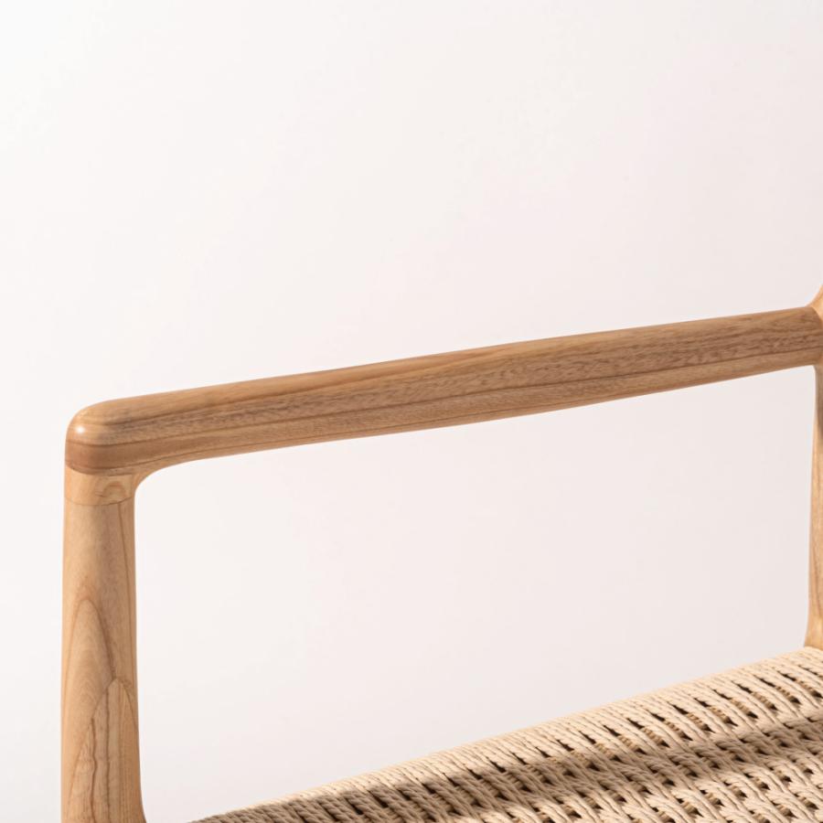 ダイニングチェア 座面高44cm 椅子 おしゃれ 食卓 イス 北欧 木製 1脚 完成品 ペーパーコード いす 背もたれ リビング 肘付き 肘掛け モダン form 東谷 | 東谷 | 07