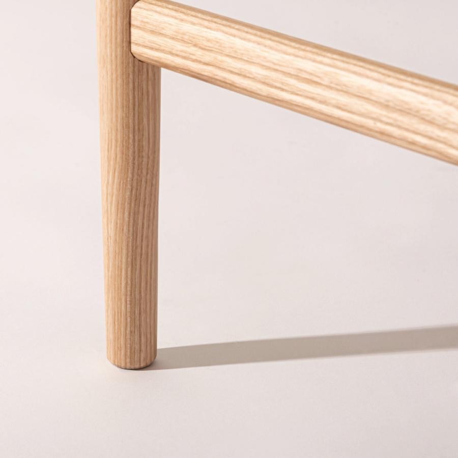 ダイニングベンチ 座面高44cm 長椅子 リビング イス ペーパーコード 鹿の子編み ナチュラル ブラック モダン シンプル 北欧 フットベンチ 木製 天然木 form 東谷 | 東谷 | 08