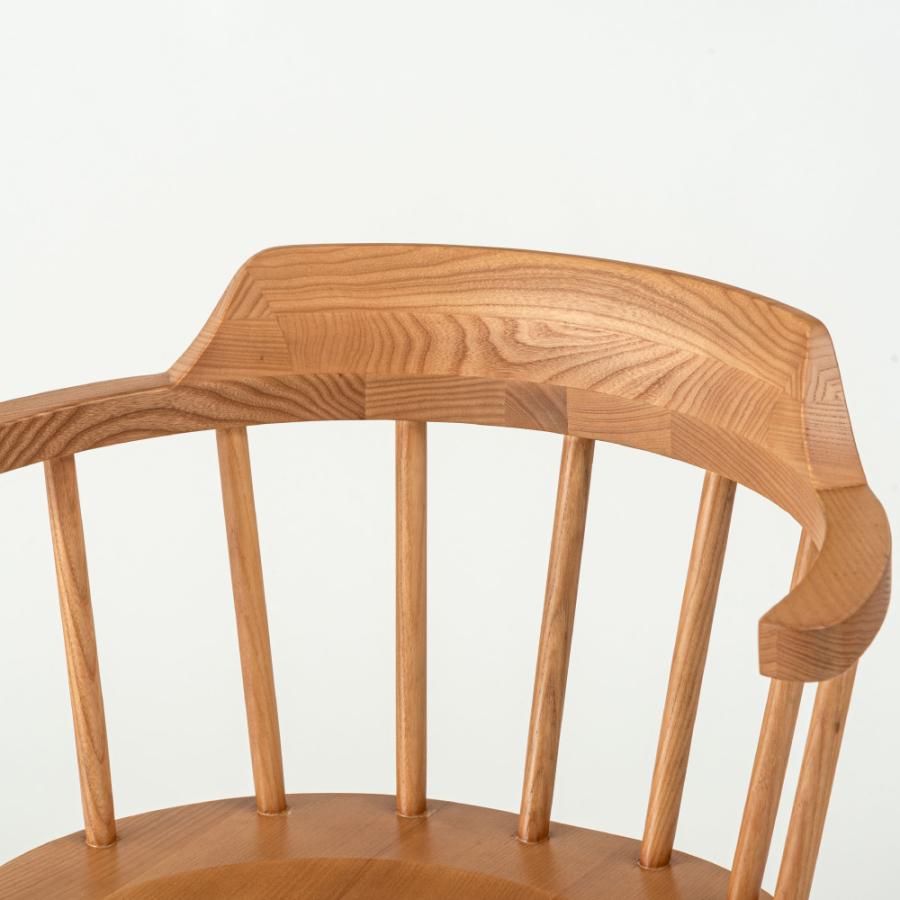 ダイニングチェア 座面高43cm 回転 おしゃれ 食卓 イス ウィンザーチェア 北欧 肘付き 木製 リビング 回転式 肘掛け 1脚 いす 背もたれ モダン form 東谷 | 東谷 | 05