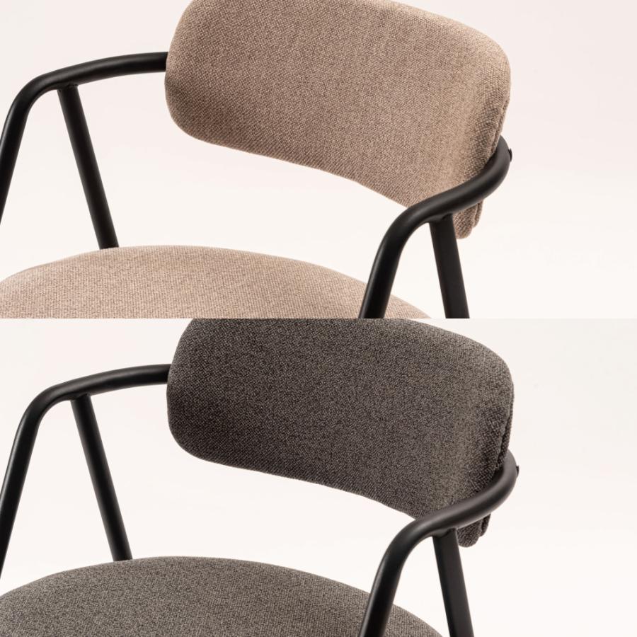 ダイニングチェア 座面高45cm 椅子 おしゃれ 食卓 イス 北欧 リビング 1脚 完成品 いす 背もたれ アイアン モダン ベージュ グレー アイボリー form 東谷 | 東谷 | 05