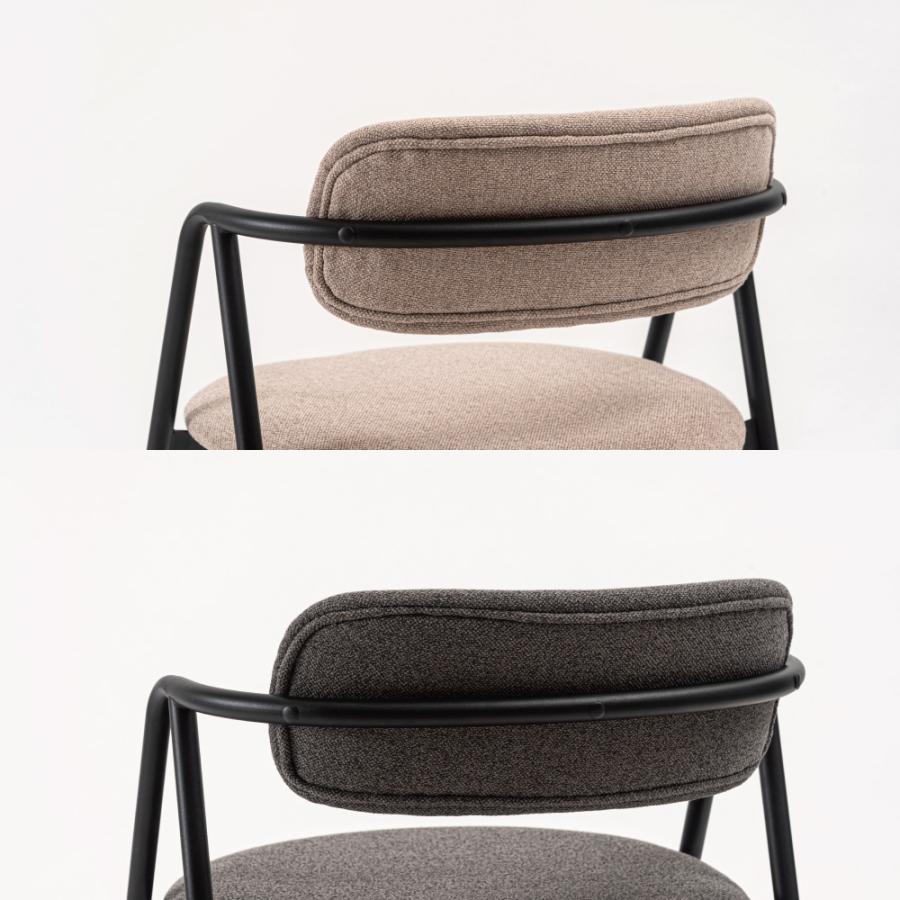 ダイニングチェア 座面高45cm 椅子 おしゃれ 食卓 イス 北欧 リビング 1脚 完成品 いす 背もたれ アイアン モダン ベージュ グレー アイボリー form 東谷 | 東谷 | 07