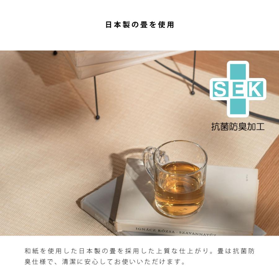 ステージベッド シングル 日本製畳 小上がり 高さ調整 キャスター付き ホテルライク ロー おしゃれ シングルベッド 北欧 モダン シンプル 天然木 アッシュ材 | 東谷 | 07