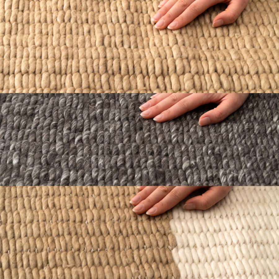 ラグ マット 130×190cm 約1.5畳 大判 厚め 厚手 コットン ウール 絨毯 じゅうたん 敷物 リビング 大きい ワイド 広い おしゃれ もこもこ 無地 北欧 form 東谷 | 東谷 | 14