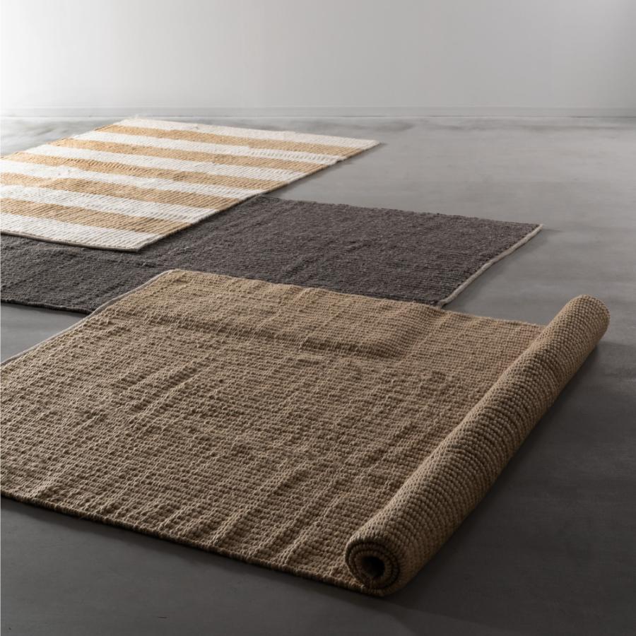 ラグ マット 170×230cm 約2.2畳 大判 厚め 厚手 コットン ウール 絨毯 じゅうたん 敷物 リビング 大きい ワイド 広い おしゃれ もこもこ 無地 北欧 form 東谷 | 東谷 | 15