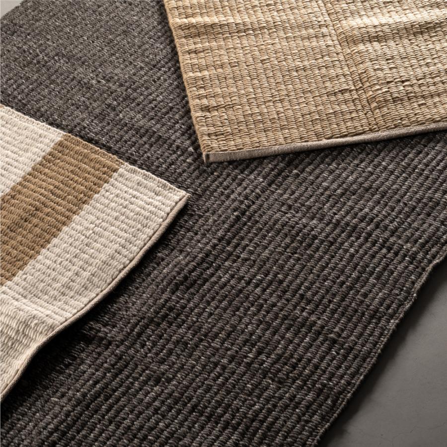 ラグ マット 170×230cm 約2.2畳 大判 厚め 厚手 コットン ウール 絨毯 じゅうたん 敷物 リビング 大きい ワイド 広い おしゃれ もこもこ 無地 北欧 form 東谷 | 東谷 | 16