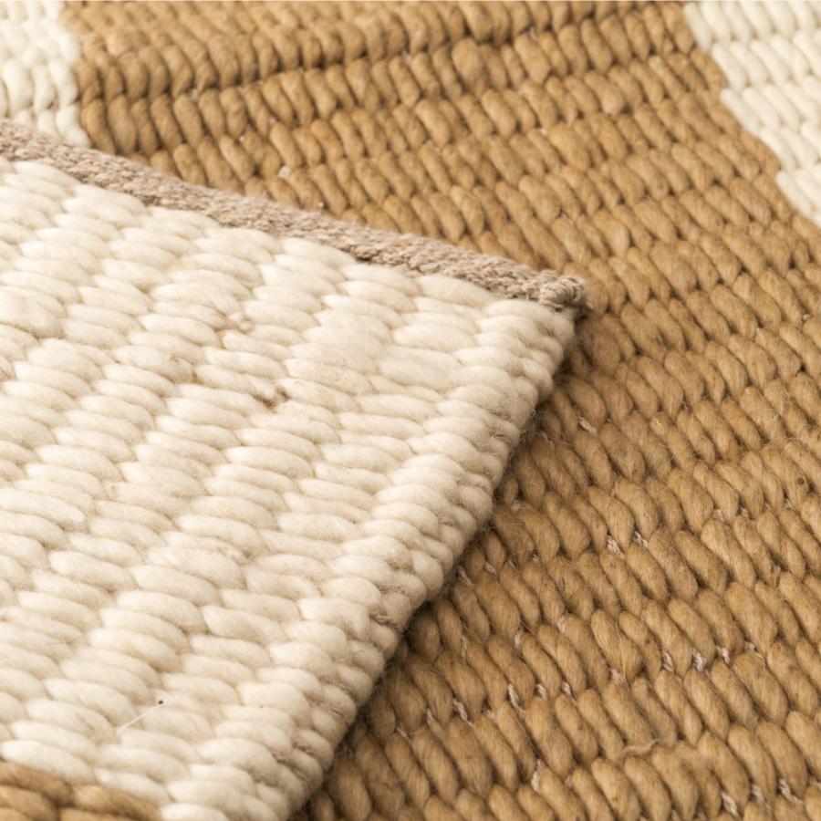 ラグ マット 170×230cm 約2.2畳 大判 厚め 厚手 コットン ウール 絨毯 じゅうたん 敷物 リビング 大きい ワイド 広い おしゃれ もこもこ 無地 北欧 form 東谷 | 東谷 | 09