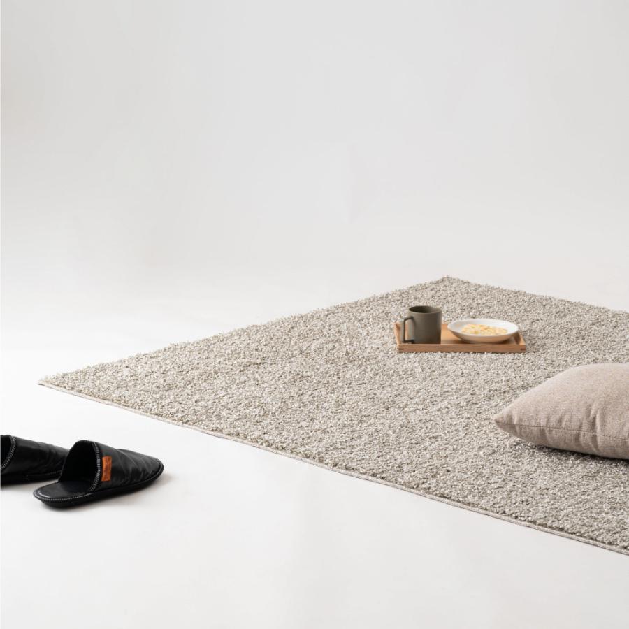 ラグ マット 130×190cm 約1.5畳 国産 日本製 防ダニ 抗菌 防臭 防炎 床暖房対応 大判 絨毯 じゅうたん 敷物 大きい ワイド 広い おしゃれ シャギー form 東谷 | 東谷 | 04