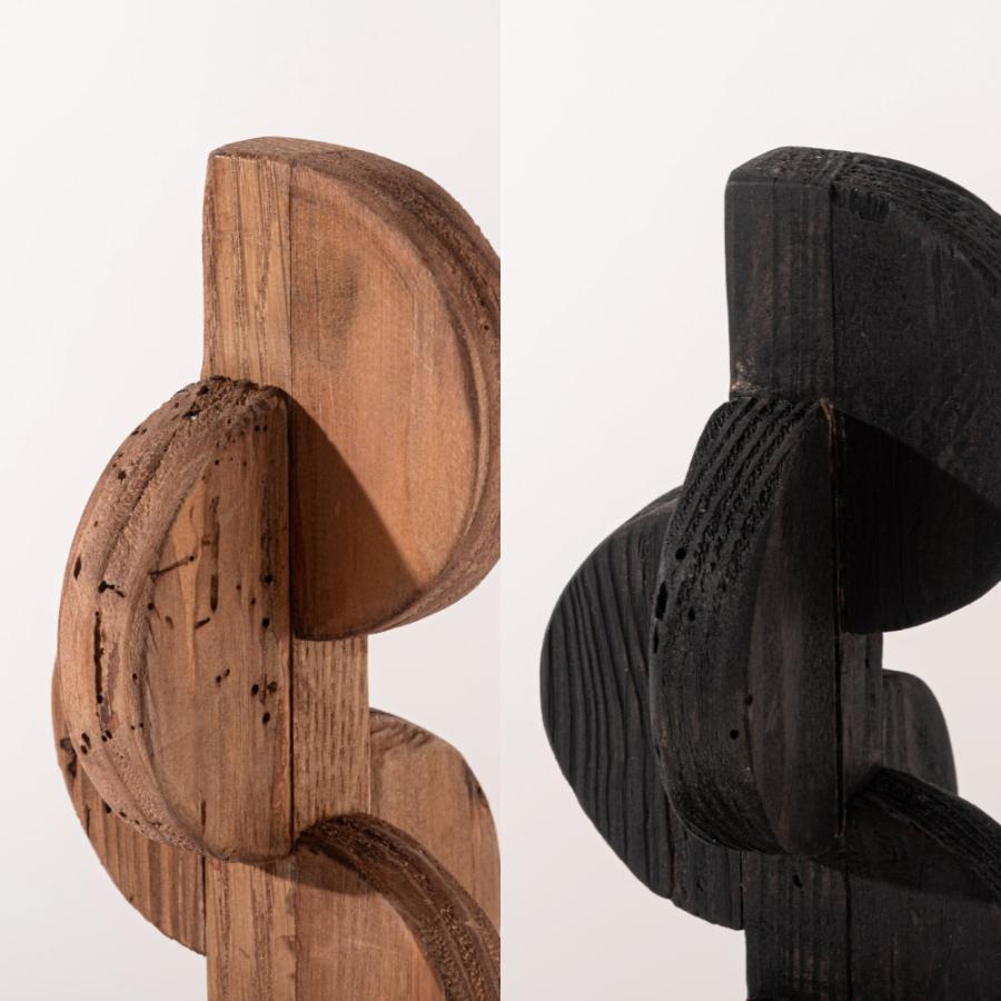 アートオブジェ オブジェ 小物 ディスプレイ 天然木 木製 古材 モダン 個性的 シンプル おしゃれ ヴィンテージ レトロ 雑貨 北欧 ブラック ナチュラル form 東谷 | 東谷 | 03