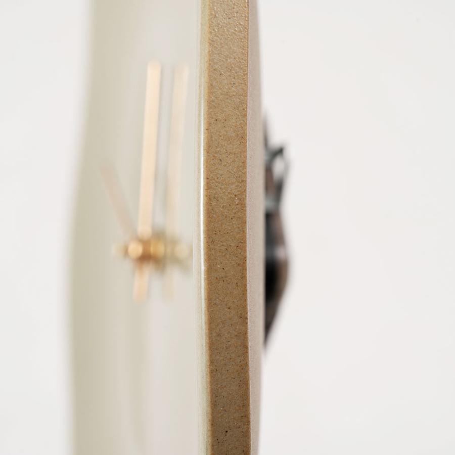 陶器　時計 信楽焼】で作る陶器の文字盤 ハンドメイドウォッチ 工芸品 文字