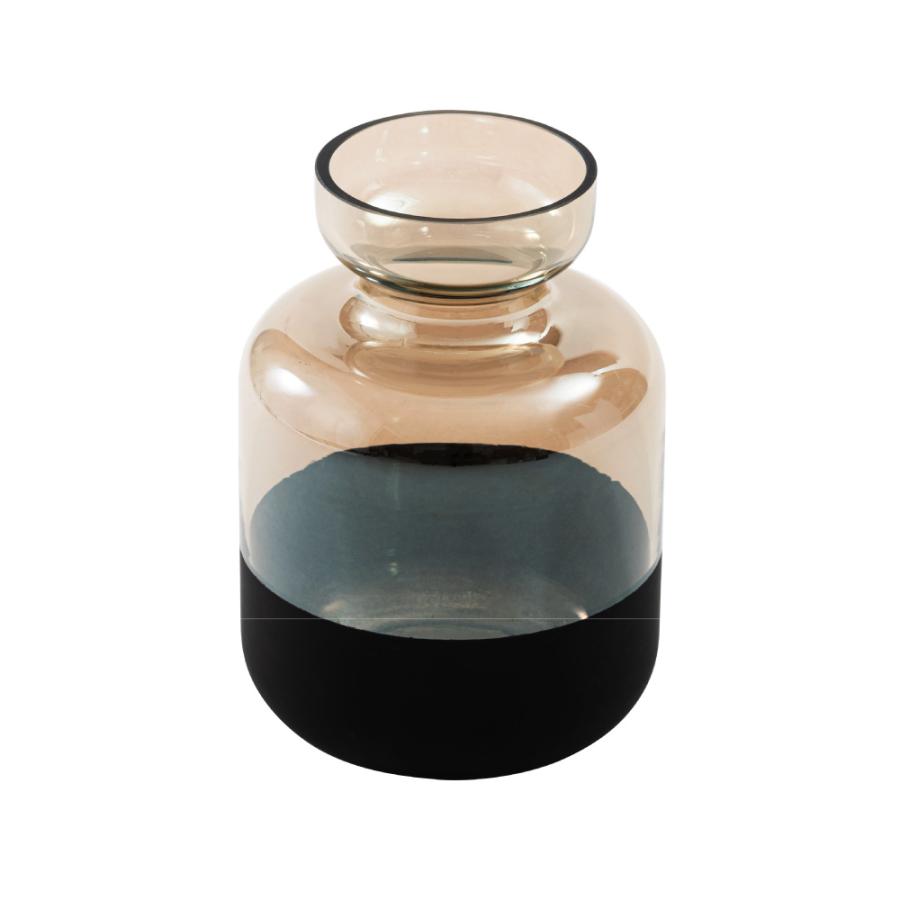 花瓶 フラワーベース おしゃれ ガラス インテリア かびん 北欧雑貨 モダン シンプル 個性的 コンパクト オブジェ 置き物 花器 クリア ブラック form 東谷 |  | 05