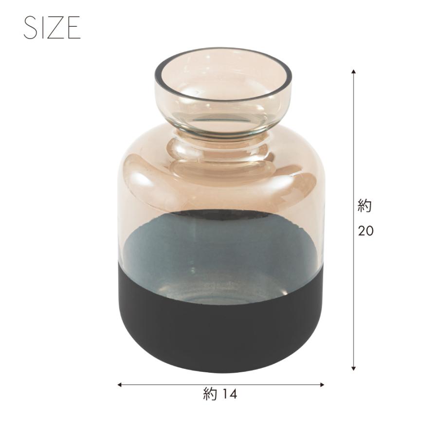 花瓶 フラワーベース おしゃれ ガラス インテリア かびん 北欧雑貨 モダン シンプル 個性的 コンパクト オブジェ 置き物 花器 クリア ブラック form 東谷 |  | 07